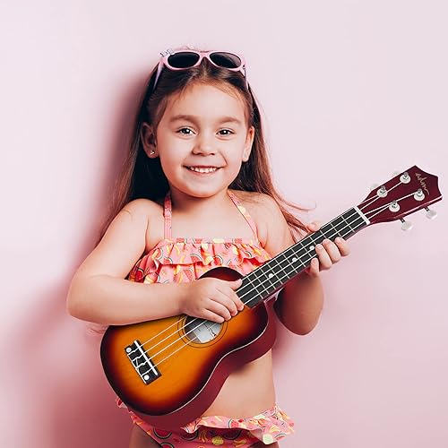 Miniatura 44 de ADM Ukelele para principiantes, kit de ukelele de madera hawaiana para niños y adultos, paquete de ukalelee profesional con lecciones gratis