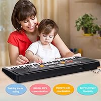 Vista 8 de Kids Keyboard Piano, 61 Keys Electric Piano Keyboard for Kids with Microphone MP3 Function Led Display Educational Musical Toys Birthday Xmas Gifts