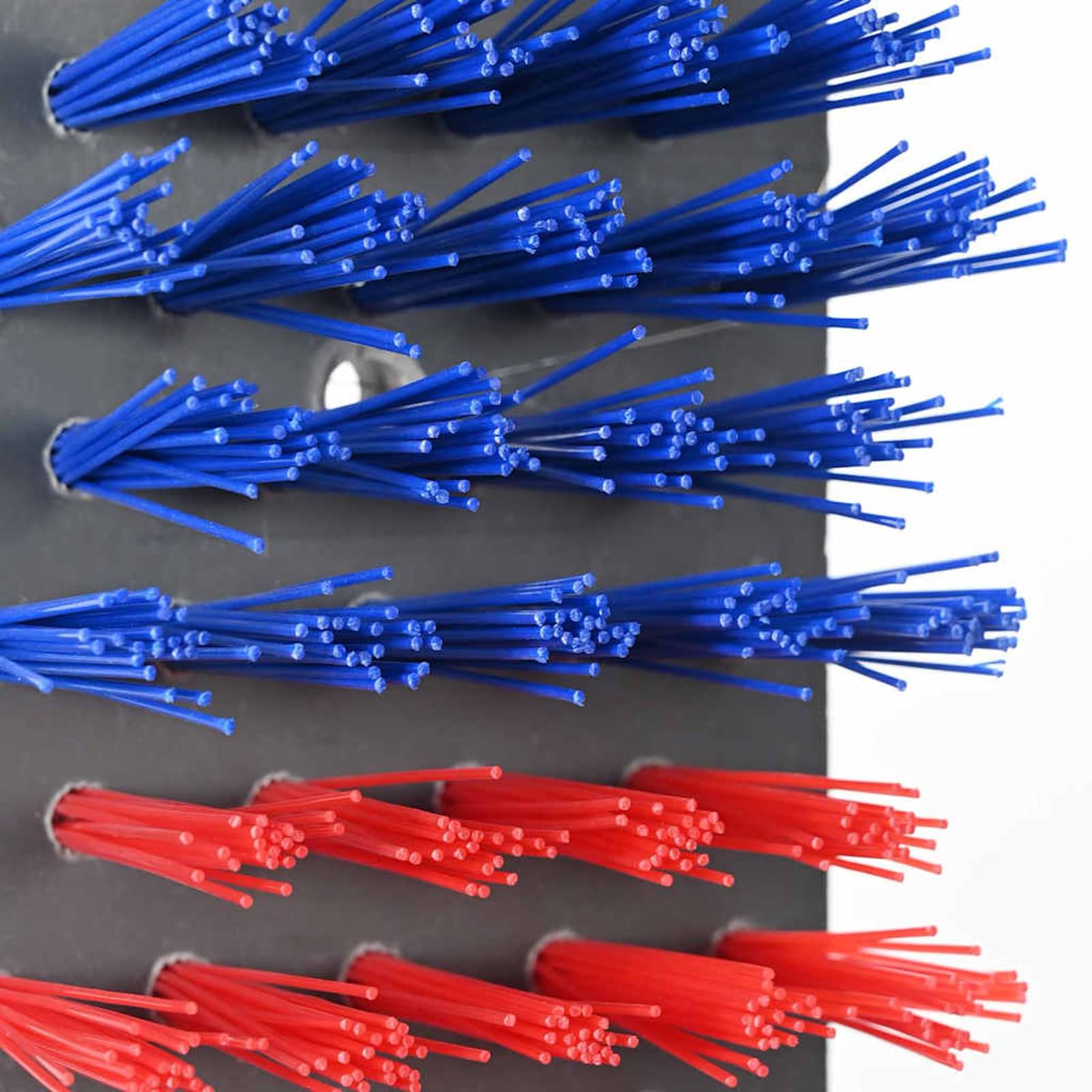Homgoday Spazzola per Bestiame da Parete, Plastica e Acciaio 50x10x6.5 cm, Rosso e Blu, per Uso Esterno, Assemblaggio Richiesto