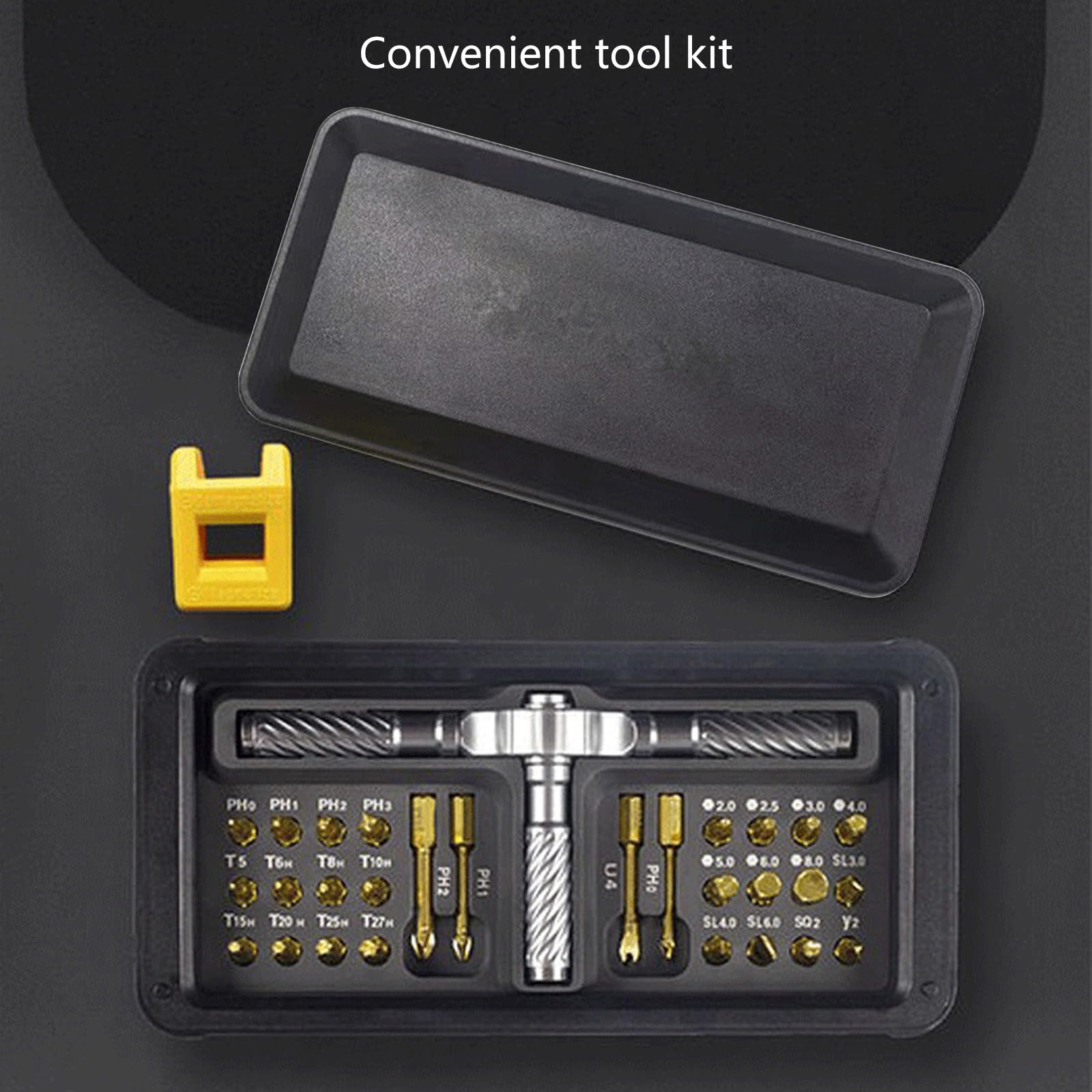 Ensemble de tournevis rotatif 30 en 1 avec poignée amovible pour téléphone portable, ordinateur, tablette, PC, Electroni