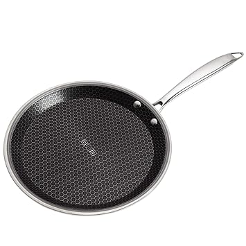 Alda Nero Tri-Ply Stainless Steel Non-Stick Crepe Pan 30 cm