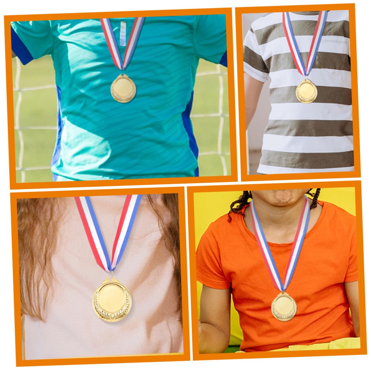 Mikinona 20 Piezas Metálicas para Premios Deportivos para Competición Escolar Artificiales Ligeras y para Eventos y Fiestas
