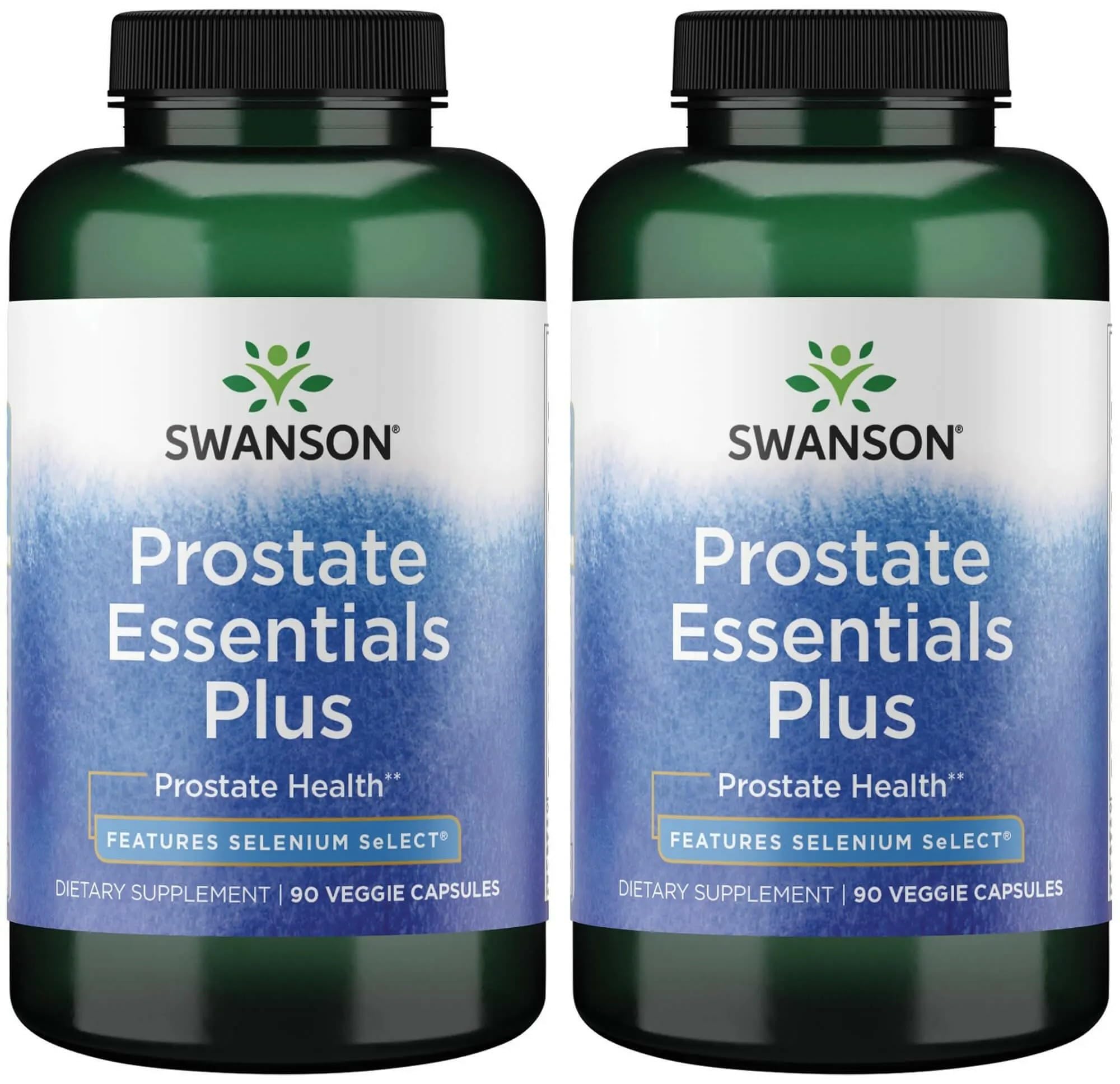 Swanson Prostate Plus - Natural Supplement for Men Promoting Healthy Urinary Tract Flow & Frequency - Supporting Overall Prostate Health 90 Veg Capsules (2 Pack)