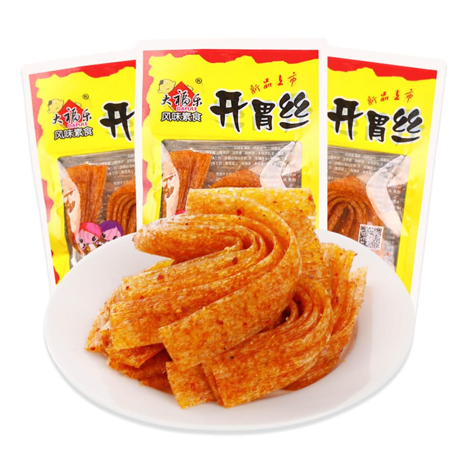 BaiLiSnacky Latiao Latio Chinese Snack Chinese Spicy Snacks Spicy Snacks Classic Hot Strips for Office Parties Spicy & Aromatic Pack of 10