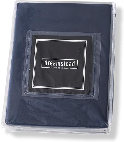 Miniatura 4 de Cuddledown Dreamstead - Juego de sábanas 100 % algodón, 300 hilos, tejido satinado de lujo, algodón peinado puro, suave, resistente a las arrugas,