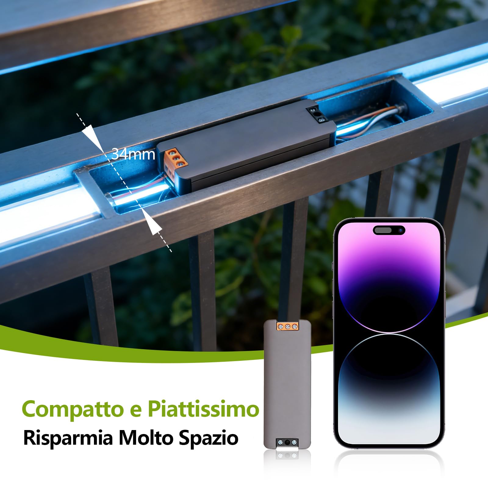 2X Alimentatore Trasformatore LED da 230 V a 24V 48W Trasformatore Alimentatore Switching Driver DC24V 2,0A Trasformatore Compatto Estremamente Sottile