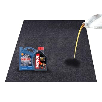 Felt Fabric Absorbent Material Garage Floor Oil Spill Mat,Under Sink Mat, Protects Garage Floor36inches x 48inches
