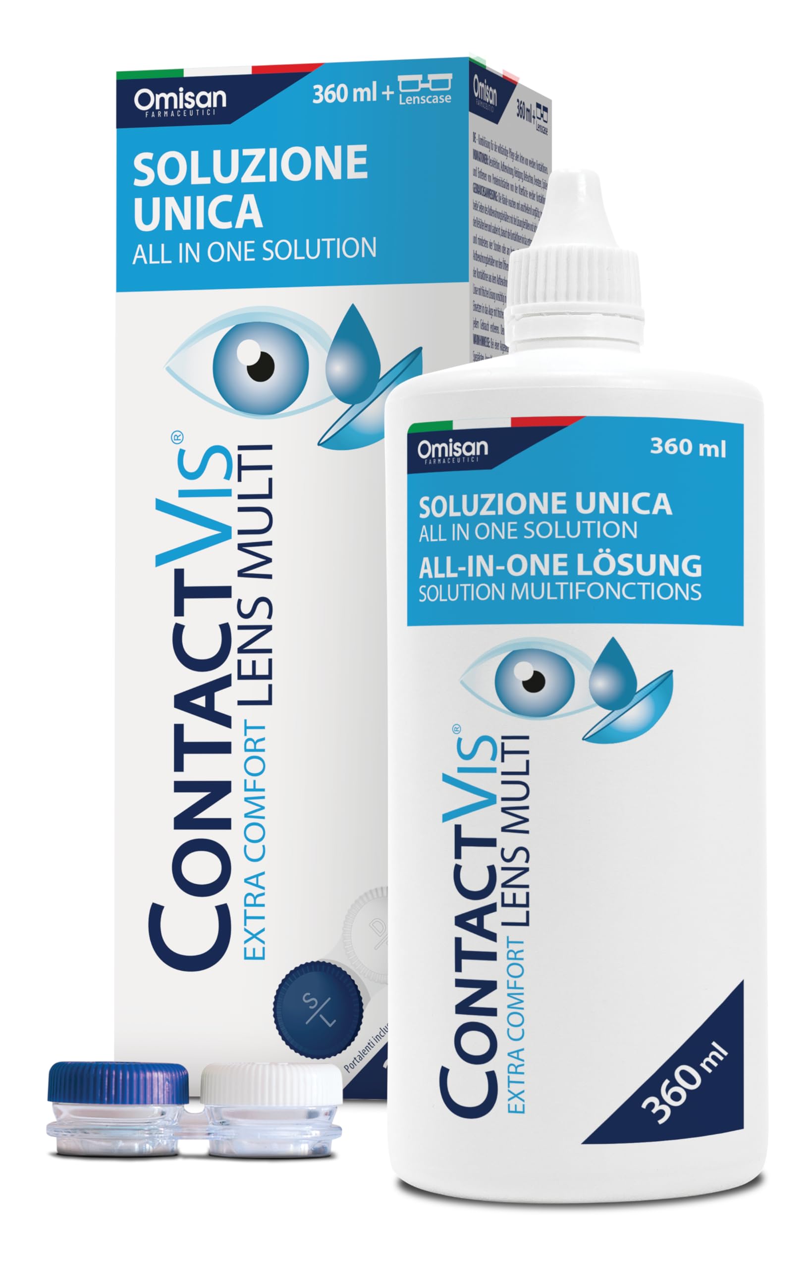 Soluzione Unica per Lenti a Contatto - 360 ml + Portalenti incluso