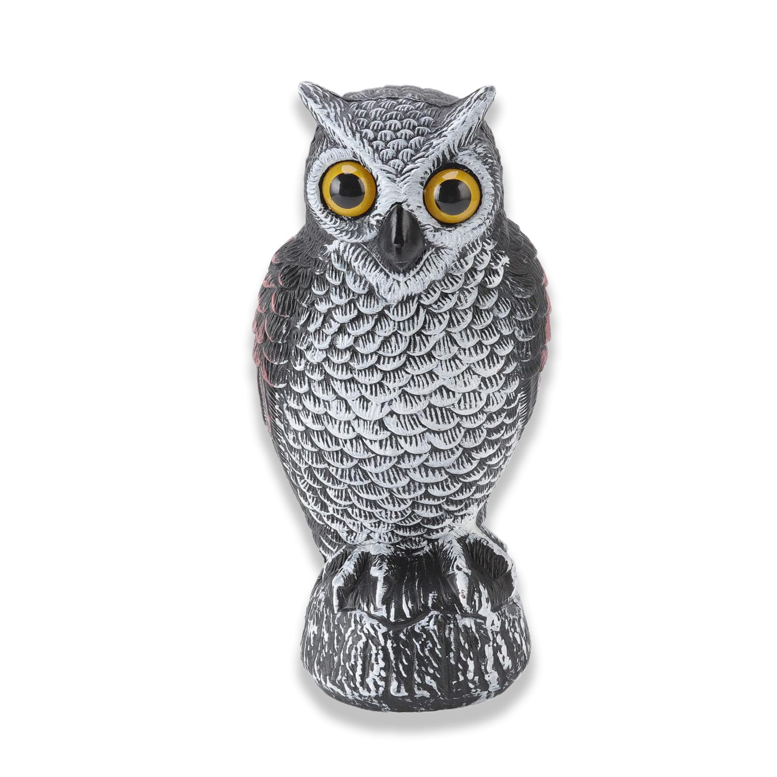 Lot De 2 Leurres Hibou Pour Effrayer Oiseaux - Répulsif Rotatif 27 Cm, Plastique Résistant Aux Intempéries - 8