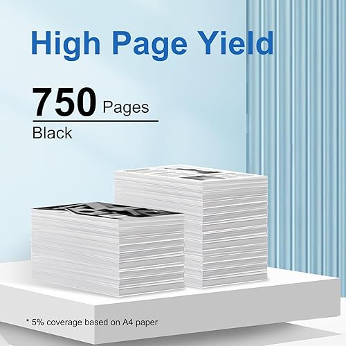 Miniatura 3 de 67XL - Cartuchos de tinta negros de alto rendimiento para HP Ink 67 HP 67XL para HP DeskJet 2700 2700e 2755 2755e 4155 4155e, Envy 6055e 6055e 6455e