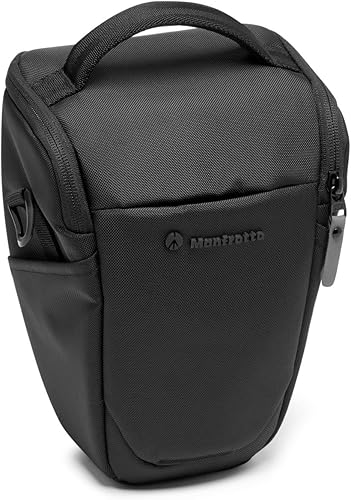 Miniatura 3 de Manfrotto Advanced Holster M III, funda para cámara sin espejo con lente, bolsa para cámara con soporte para trípode y cubierta para lluvia,