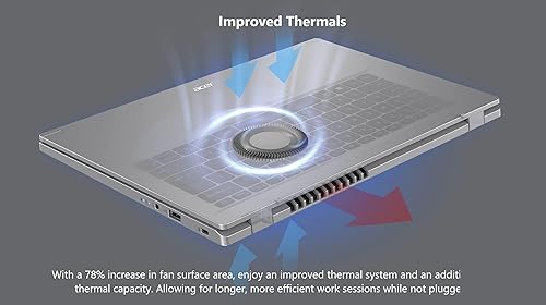 Miniatura 6 de acer Aspire - Laptop delgada y ligera 2023, pantalla Full HD de 15.6 pulgadas, procesador AMD Ryzen 3 7320U de 4 núcleos, 8 GB LPDDR5, 512 GB SSD,