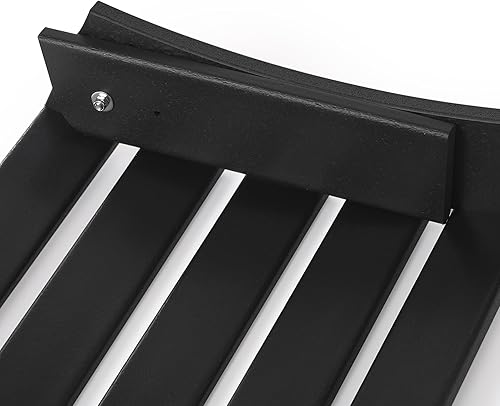 Vista 4 de WestinTrends Otomana para exteriores, reposapiés otomano Adirondack para patio, taburete de madera de polietileno para todo tipo de clima