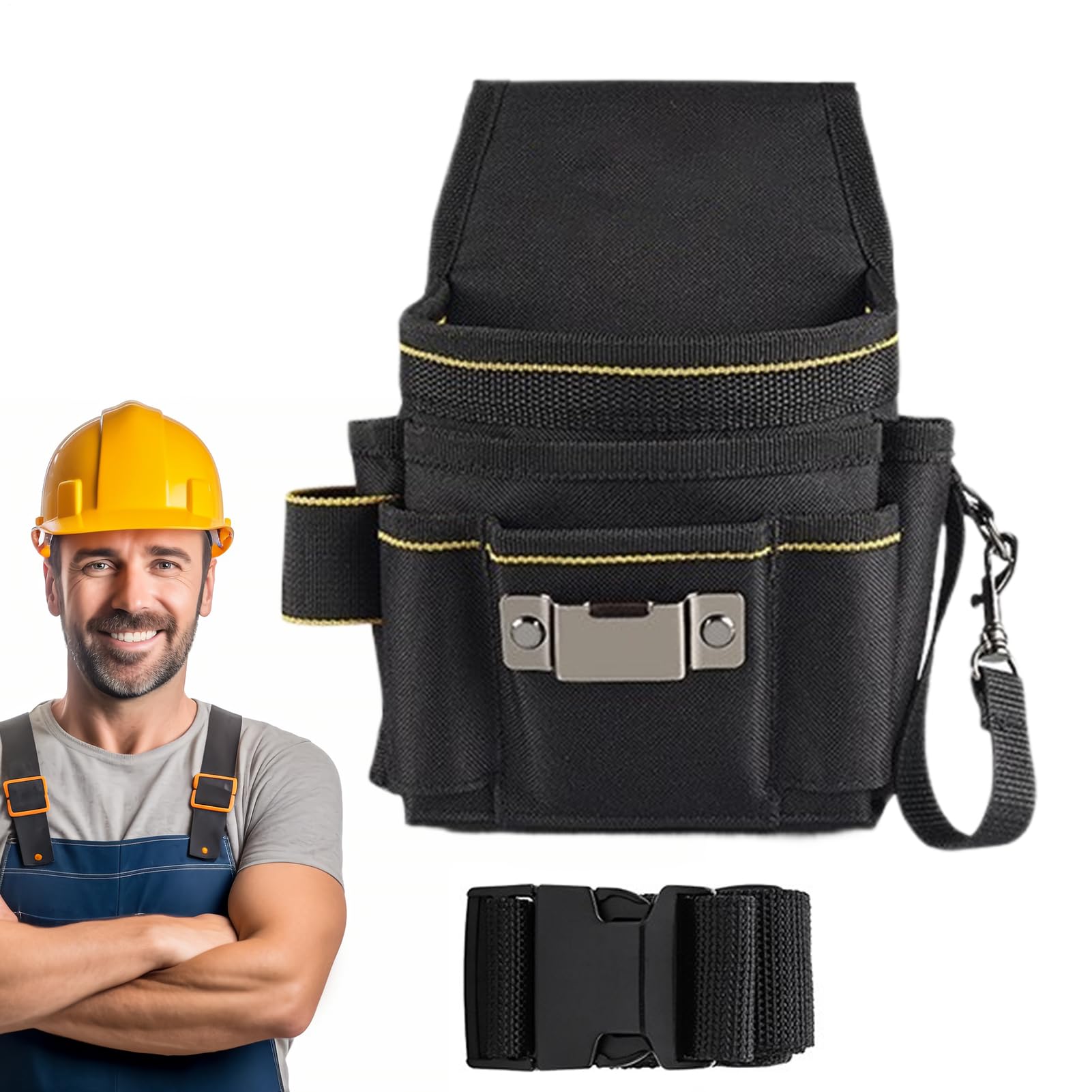 Ceinture porte-outils et pochette de chantier ergonomique