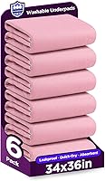 Vista 19 de Almohadillas de incontinencia impermeables reutilizables para cama de incontinencia lavables, 8 tazas de absorción, protector de colchón