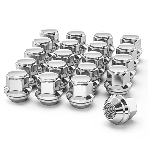 YIZBAP M12X1.5 - Una pieza cromada OEM estilo de fábrica, repuesto para Ford Fusion 2006-2019, Ford Focus 2000-2019, Ford Escape 2001-2020, 20