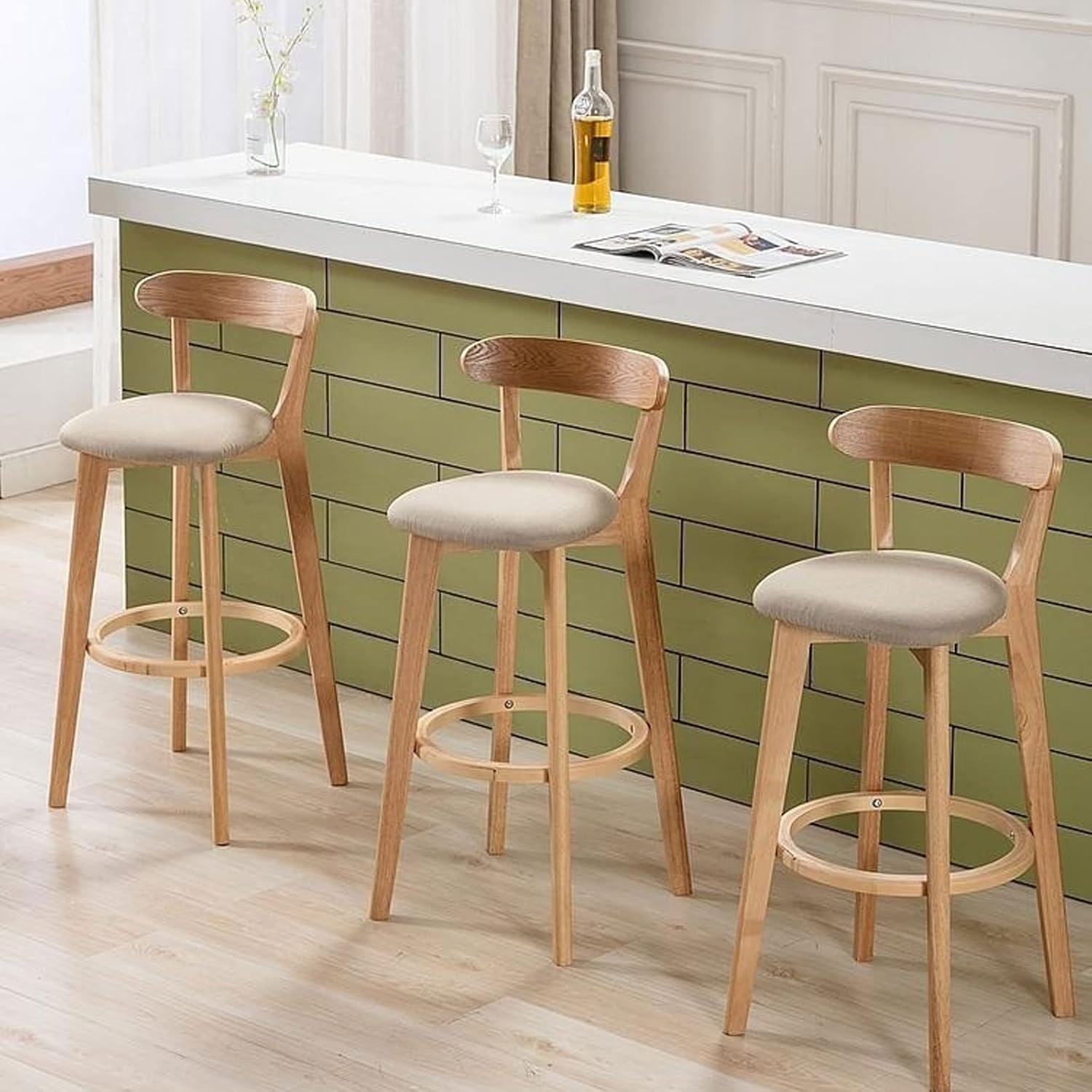 ボーダー 木製 カウンターチェアー スツール イス バーチェアー Amazon｜ボーダー 木製 カウンターチェアー スツール イス バー