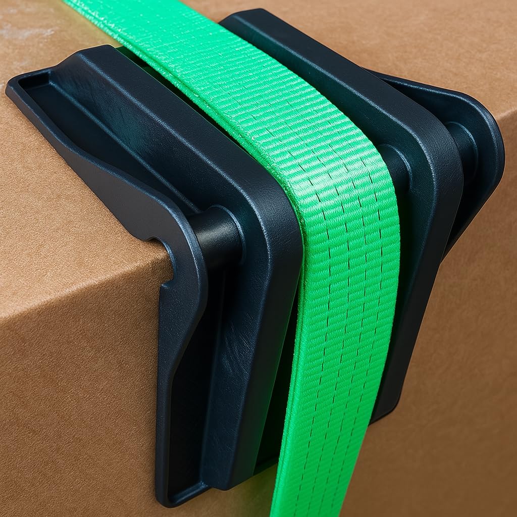 Protectores de Borde Extra Anchos para Correas de Amarre - Ángulos de Protección Flexibles 185 mm - Ángulos de Protección de Carga Perfilados - Compatibles con Correas de 75 mm 20 Unidades