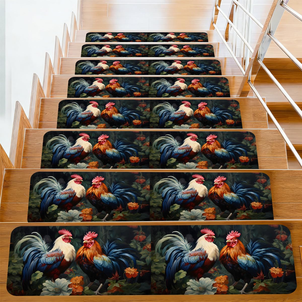 Evita resbalones en escaleras con las alfombrillas antideslizantes Mexpekil de gallo