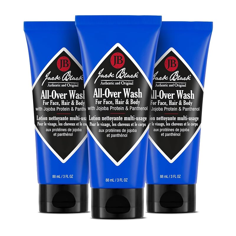 Jack Black All-Over Wash Limpador para Corpo e Cabelo sem Sulfatos, 255 g