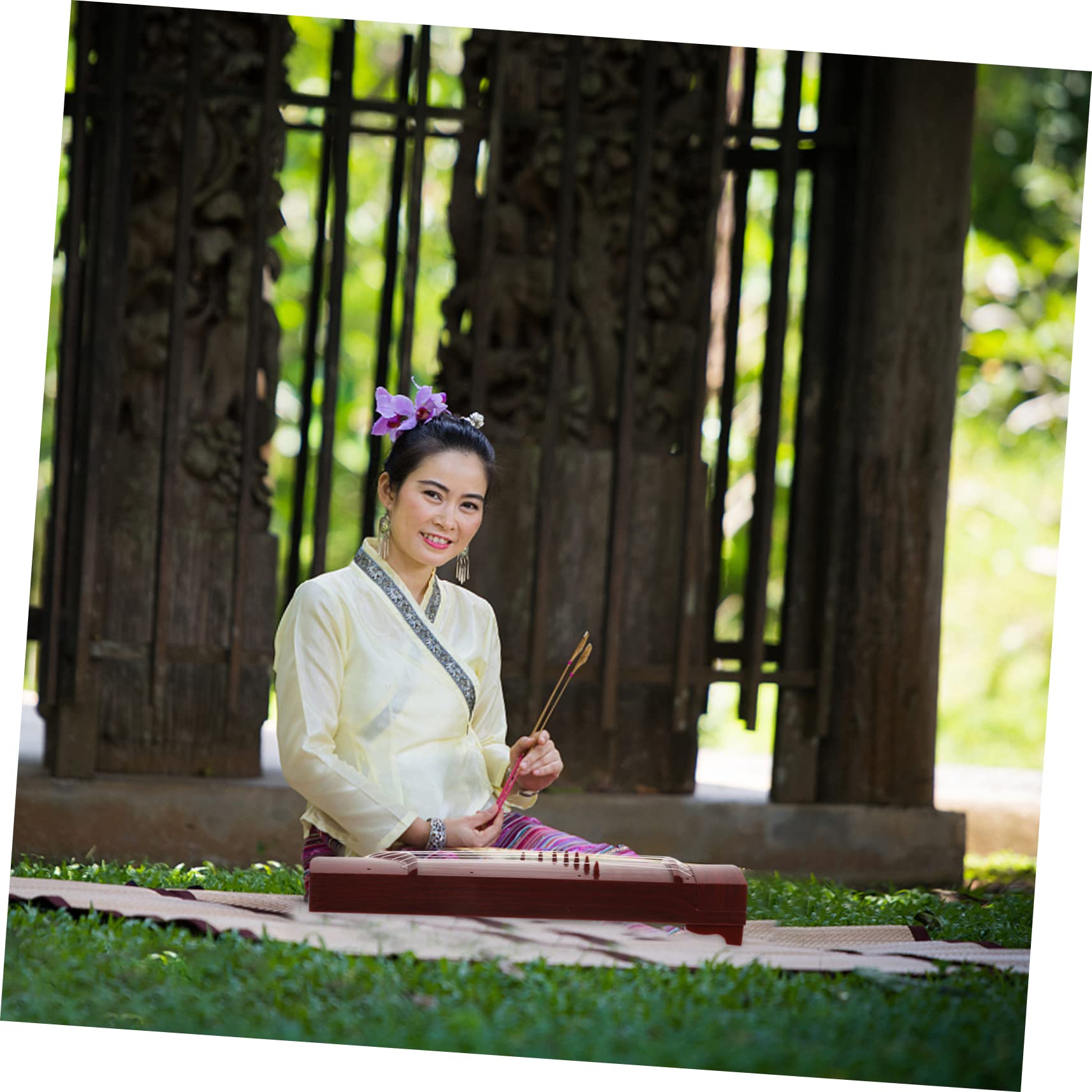 Mini Guzheng Für Mädchen Spielerisches Saiteninstrument Für Anfänger Für Musikalische Und Kreative Tiefbrauner Ausführung
