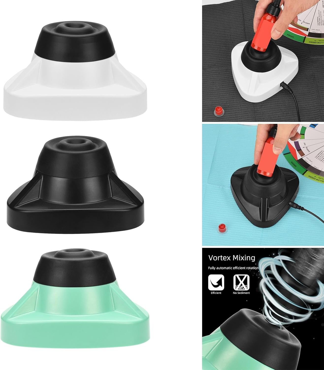 Loom Tree® Mini Vortex Mixer Pigment Shaker for Nail Polish Lab Mixing Centrifuge Tubes White | Kitchen, Dining & Bar | Kitchen Tools & Gadgets | Mixing Bowls