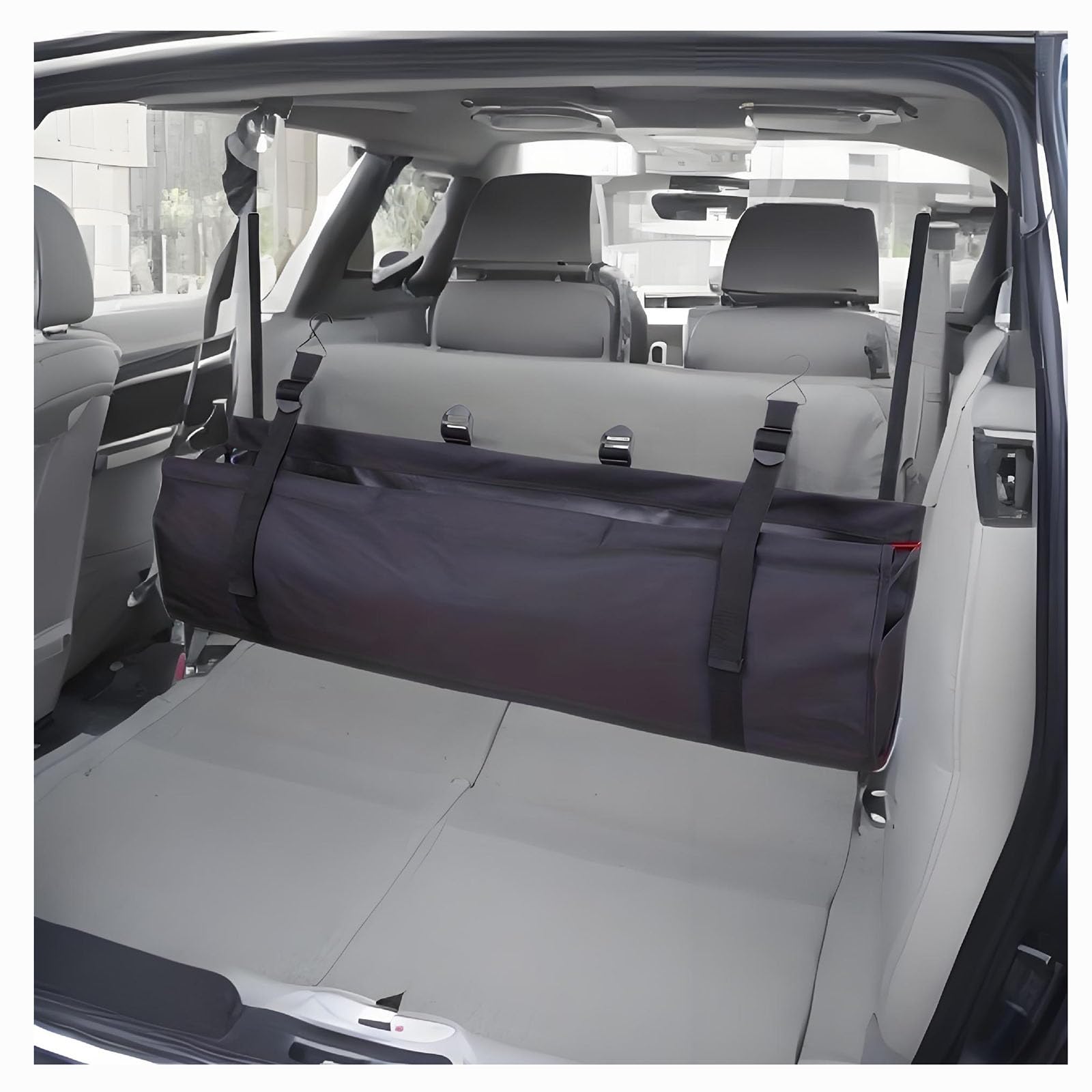 YQVDQRTXS Car Boot Organizer, for BMW X2 IX2 SDrive 20i U10 2024 2025 2026 5 Sièges Storage Organiser Back Seat Bags Straps Foldable Cars Trunk Grocery Organizer