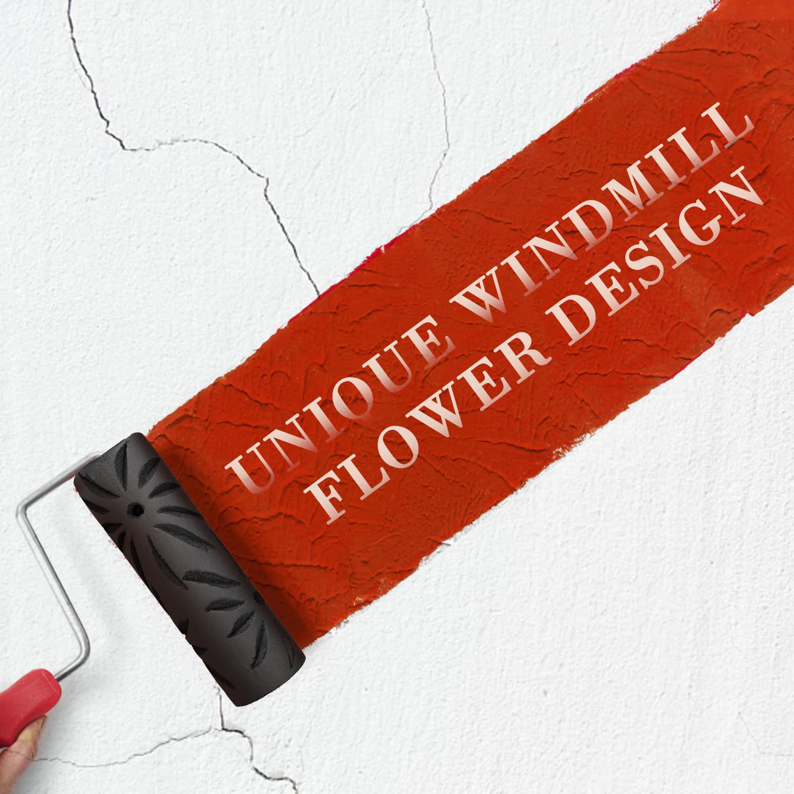 Poinsettia Texture Roller - Create Stunning Wall Designs -3 Poinsettia Texture Roller - Create Stunning Wall Designs -3