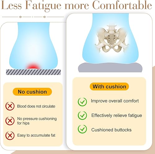 Miniatura 4 de Geetery Paquete de 4 cojines para sillas de comedor, cocina, oficina, cojines de asiento para silla de cocina con lazos, cojines para sillas de