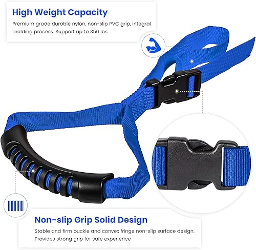 Miniatura 10 de E-cowlboy Mango de agarre de bastón automático, mango de seguridad ajustable para soporte de vehículo, barra de agarre portátil, mango de agarre de