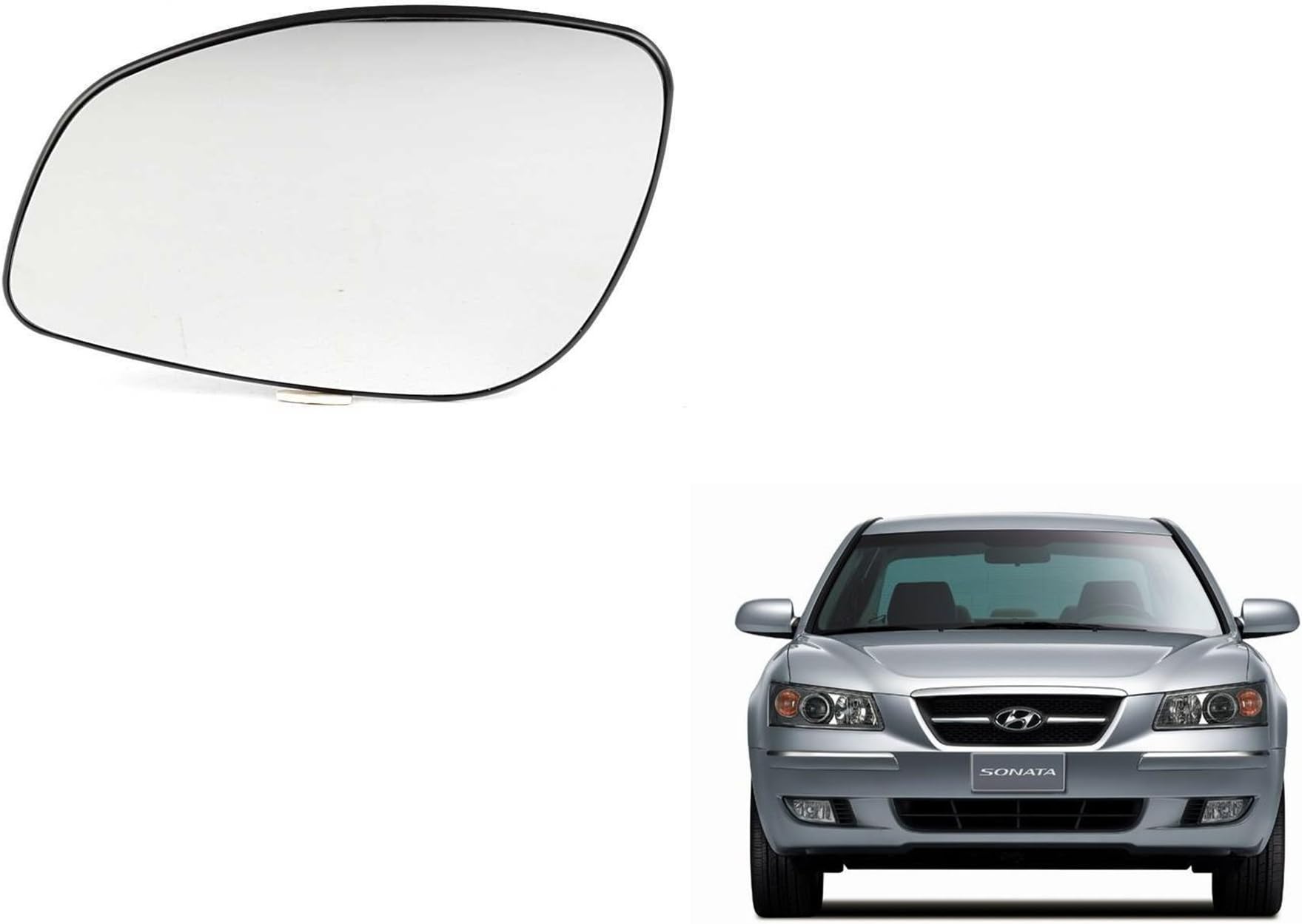 Auto Spare World Right Side Mirror Glass Compatible With Hyundai Sonata Embera 2005-2011 Set of 1 Pcs.