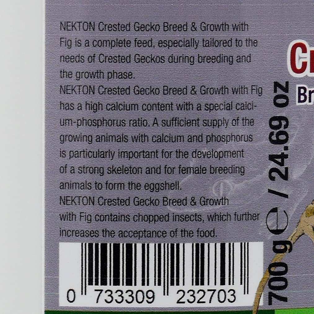 Nekton Crested Gecko Fig for Growth and Breeding 700g (24.69oz)