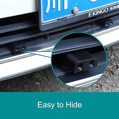 Miniatura 4 de 4 silbatos de ciervo para coche de doble construcción, color negro