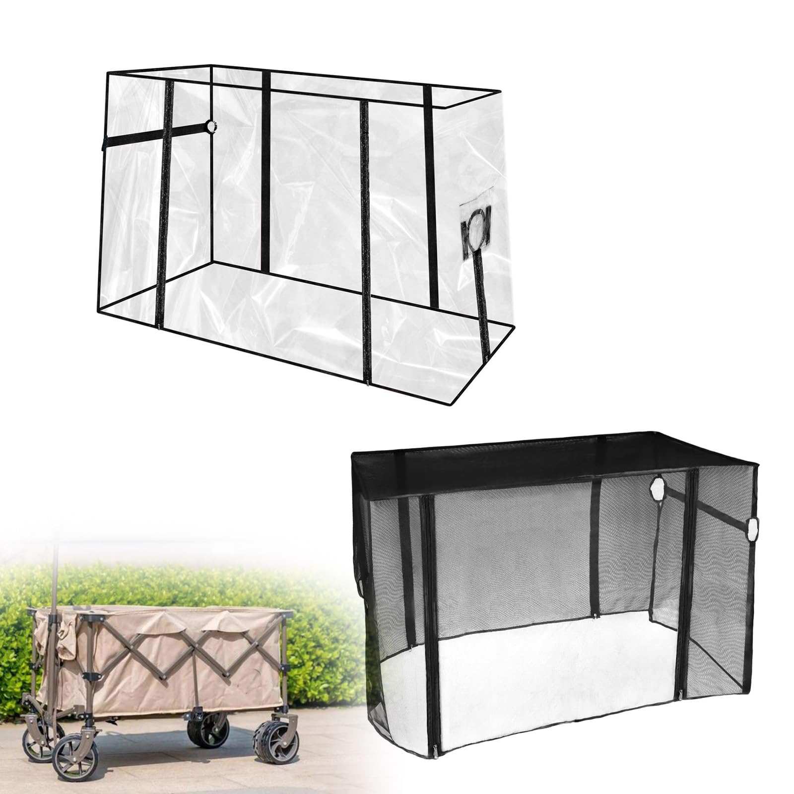 Cobertor plegable para carrito, para salones, vagones, cubiertas de lluvia para vagones, carros, vientos, carros de empuje, cubiertas de lluvia