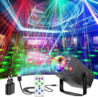 Party headlights, DJ strobe lights, LED disco balls and voice-controlled remote controls are suitable for birthday parties, karaoke and family parties.