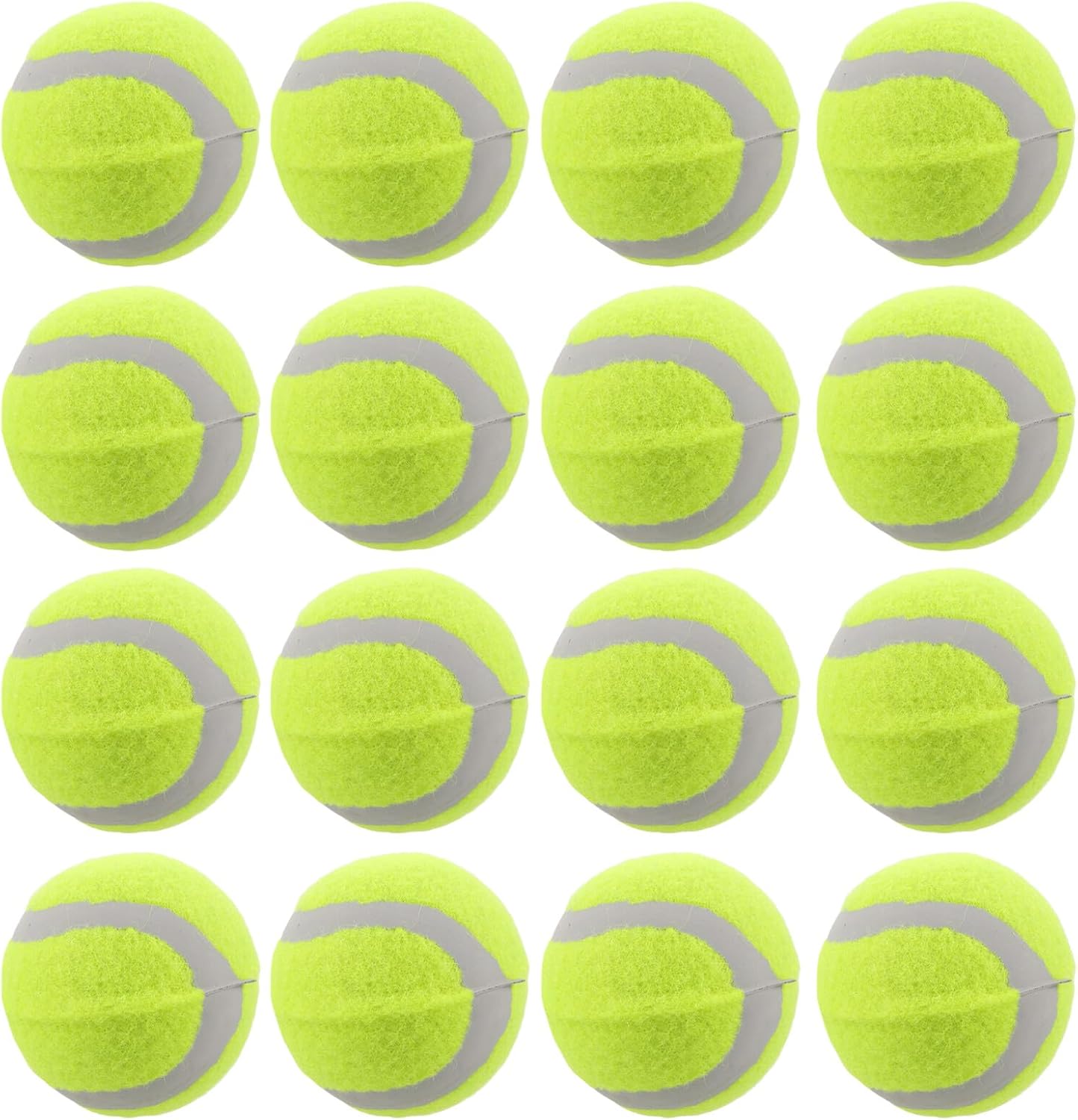 Hemoton 22pcs Dog Chew Elastic Rubber Tennis Balls Bouncy Pet Play Balls for Large Medium Small Dogs Outdoor Exercise and Interactive Training
