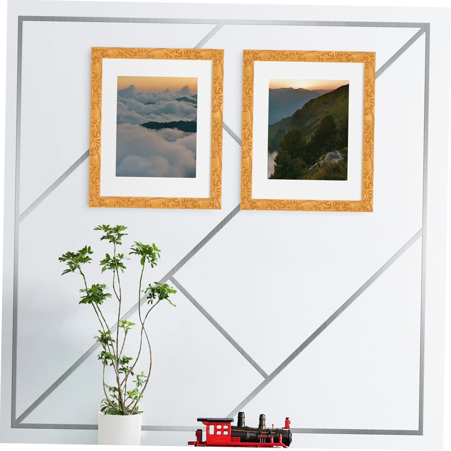 Angoily 1roll Flexible Self-Adhesive Trim for Wall Molding and Mirror Frames PVC Decorative Border Easy to Install Versatile Home Decor for Ceilings and Walls