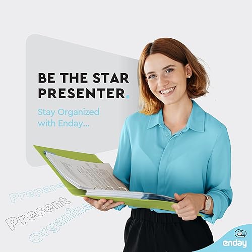 Vista 23 de Carpeta de 3 anillos de 1 pulgada, cubierta transparente de 1 pulgada con 2 bolsillos interiores, carpetas de anillos redondos de colores, en gris