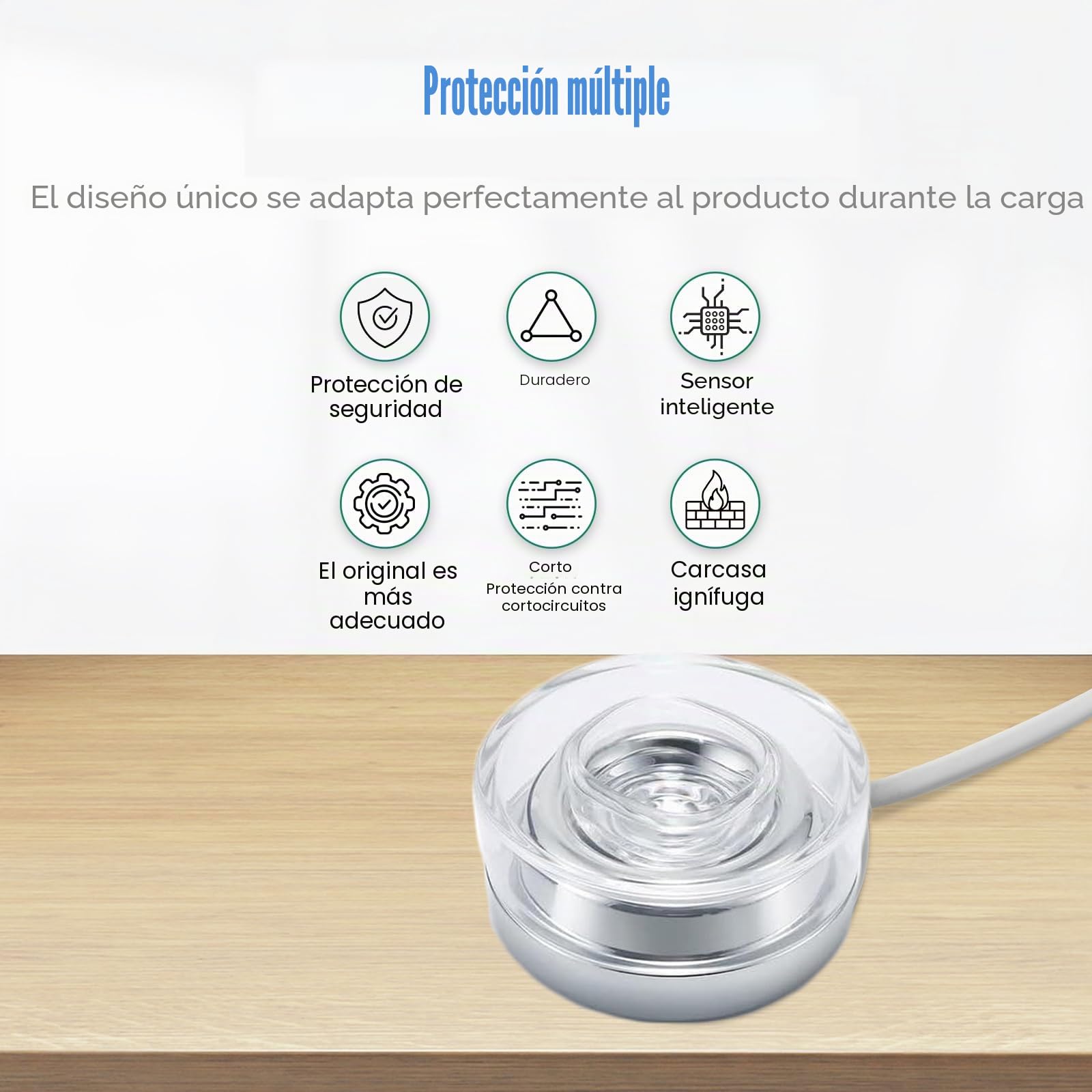 Cargador Cepillos Electricos para Philips, Cepillo de Dientes Eléctrico Compatible con Philips Sonic HX9300 HX9900 Series Base de Carga Inductiva Portátil a Prueba de Agua