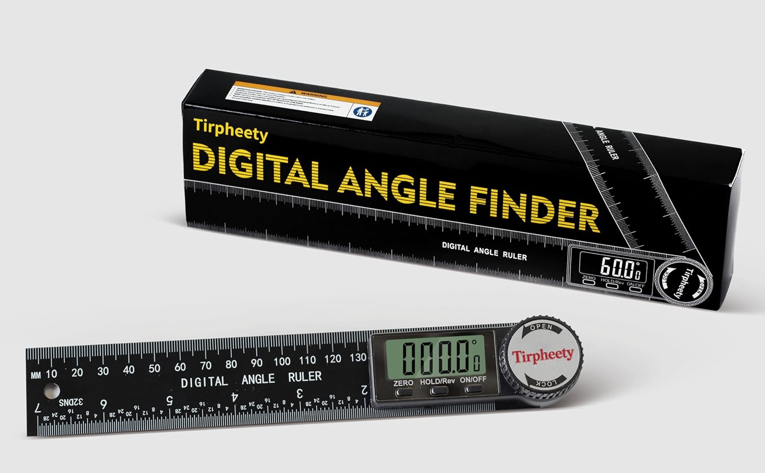 Digital Angle Finder Protractor, 3rd Generation Quick Display Angle Gauge Ruler, 7-Inch (200mm) Professional Measuring Tool for Woodworking, Carpentry, and Construction(plastic）