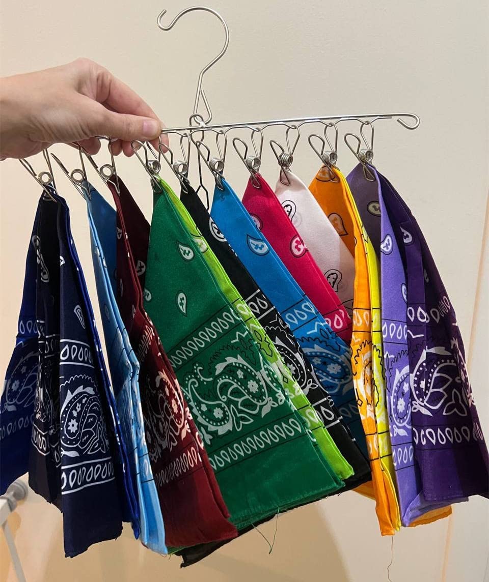 2 Pezzi Porta Cappelli da Armadio, Organizer per Cappelli, Berretto Organizer Hanger con 16 Clip, Senza Installazione, Salvaspazio, per Cappellil Guanti Accessori Asciuga Calzini