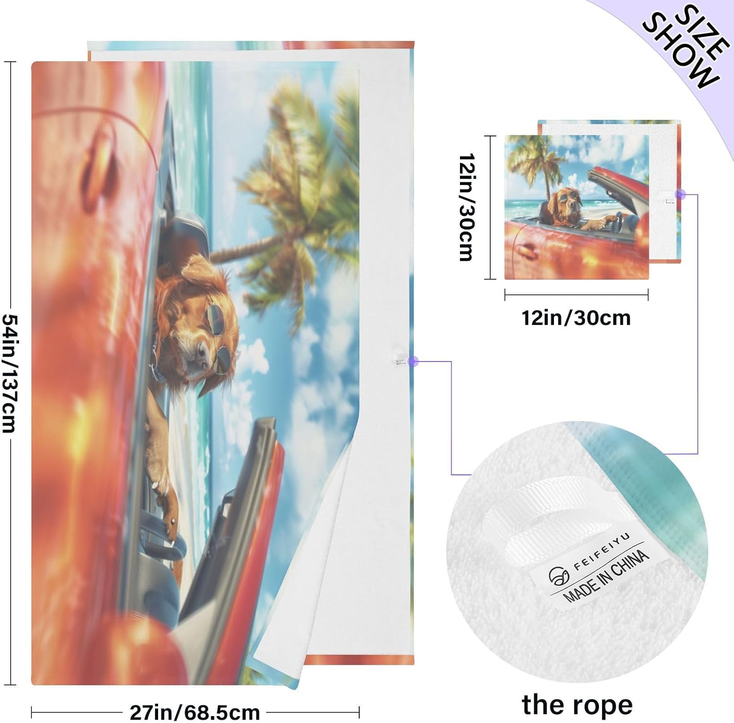 Hand Towels Premium Soft and Highly Absorbent Racer Dog 2 Pcs Towels for Bathroom Set 100% Cotton Decorative Face Towels