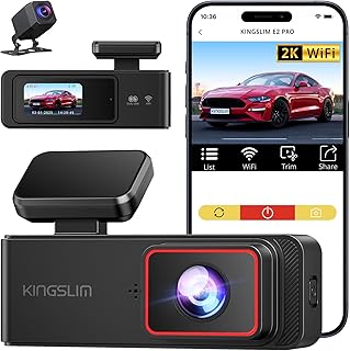 Wireless Dash Cam Front and Rear 2K, WiFi APP Dash Camera for Cars with 1.5'' Screen, Mini Dashcam Front and Back Support ... Price In India