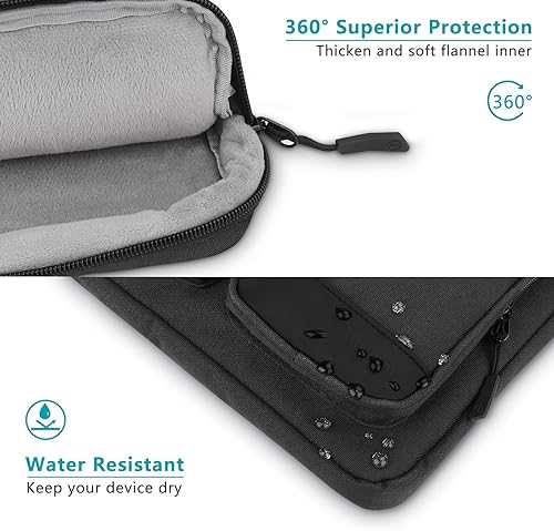 Miniatura 3 de Alfheim Funda para portátil de 14 pulgadas, impermeable, resistente a los golpes, ligera, maletín protector de 360, compatible con MacBook Pro USB-C