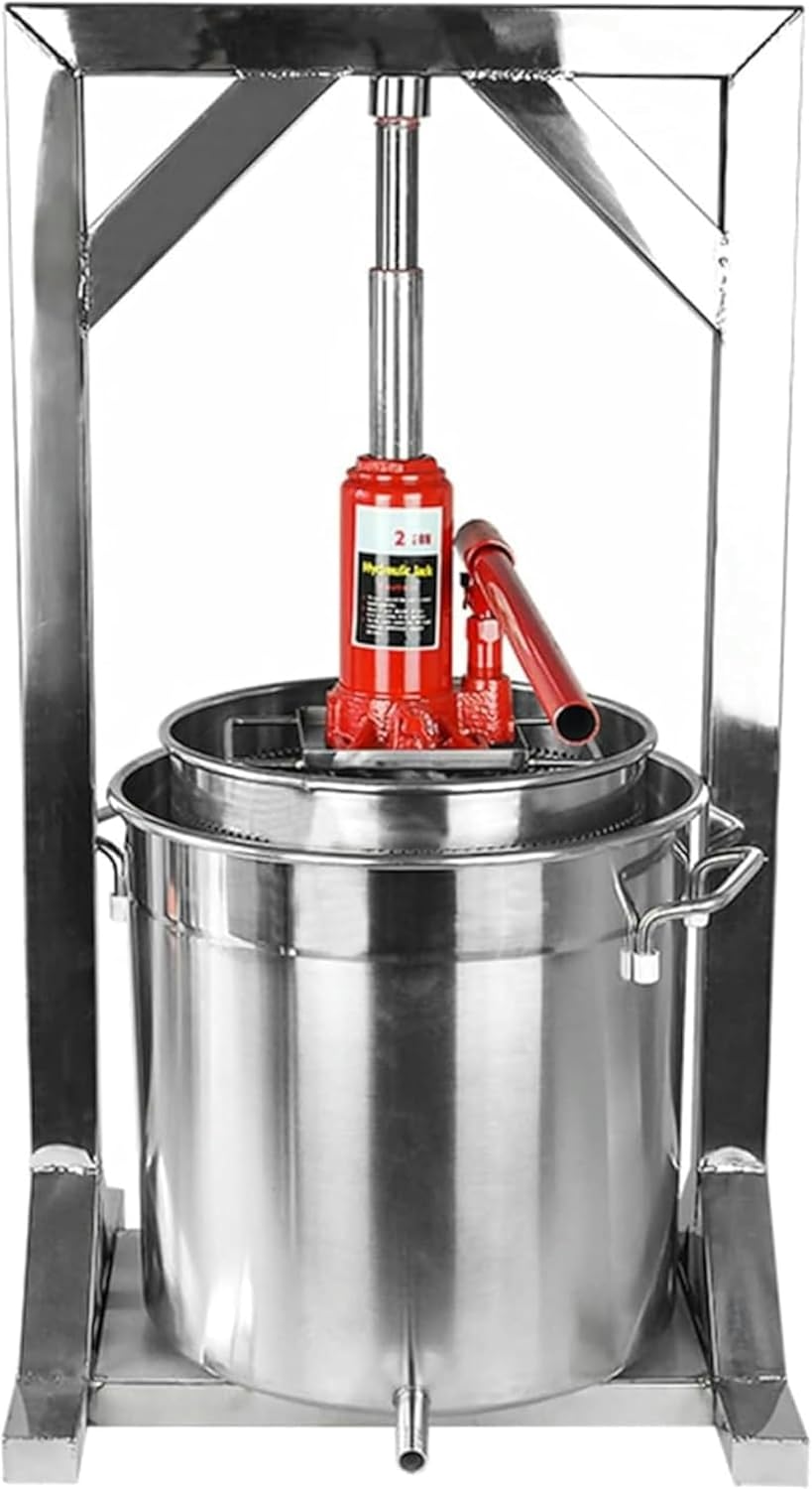 Fruit Press Wine Press Stainless Steel 12 L - Fruit Press Bays Press Vegetable Press Food Press ~/