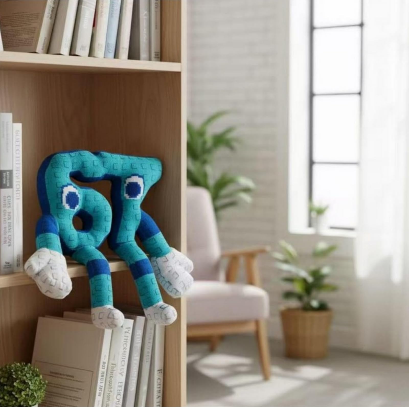 OUKEYI Steal a Brainrot Plush 67 Cushion Pillow,Stuffed Animals Pillow Doll Gifts for Fans Home Decor 10 inch Blue Style - Image 4