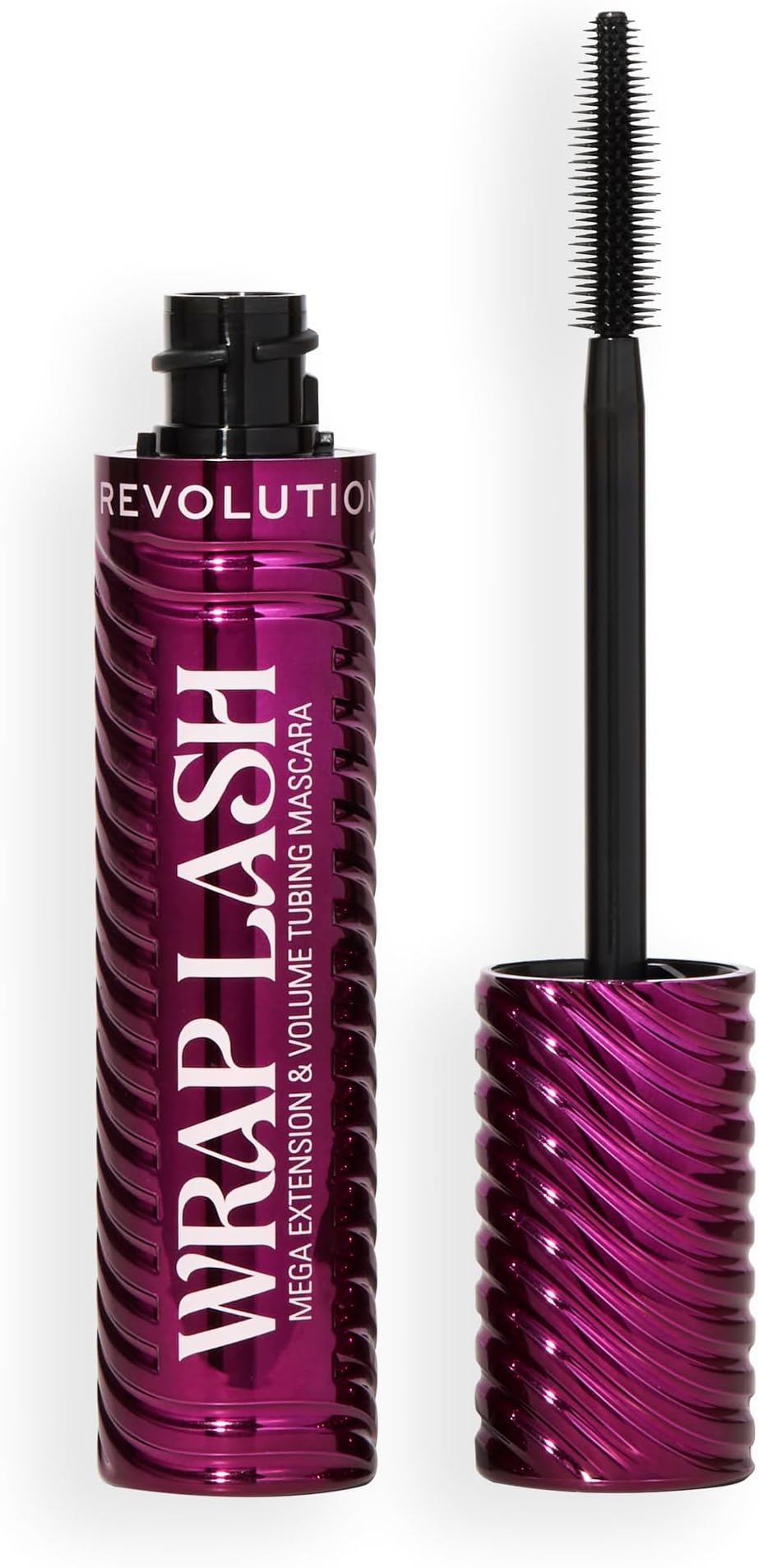 Wrap Lash Tubing Mascara, Smudge-Proof & Water-Resistant for Length & Volume, Vegan & Cruelty-Free, Burgundy, 0.28 fl oz