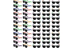 Elcoho Neon Bulk Party Favors Sunglasses | 60 Pack Retro Sunglasses in...