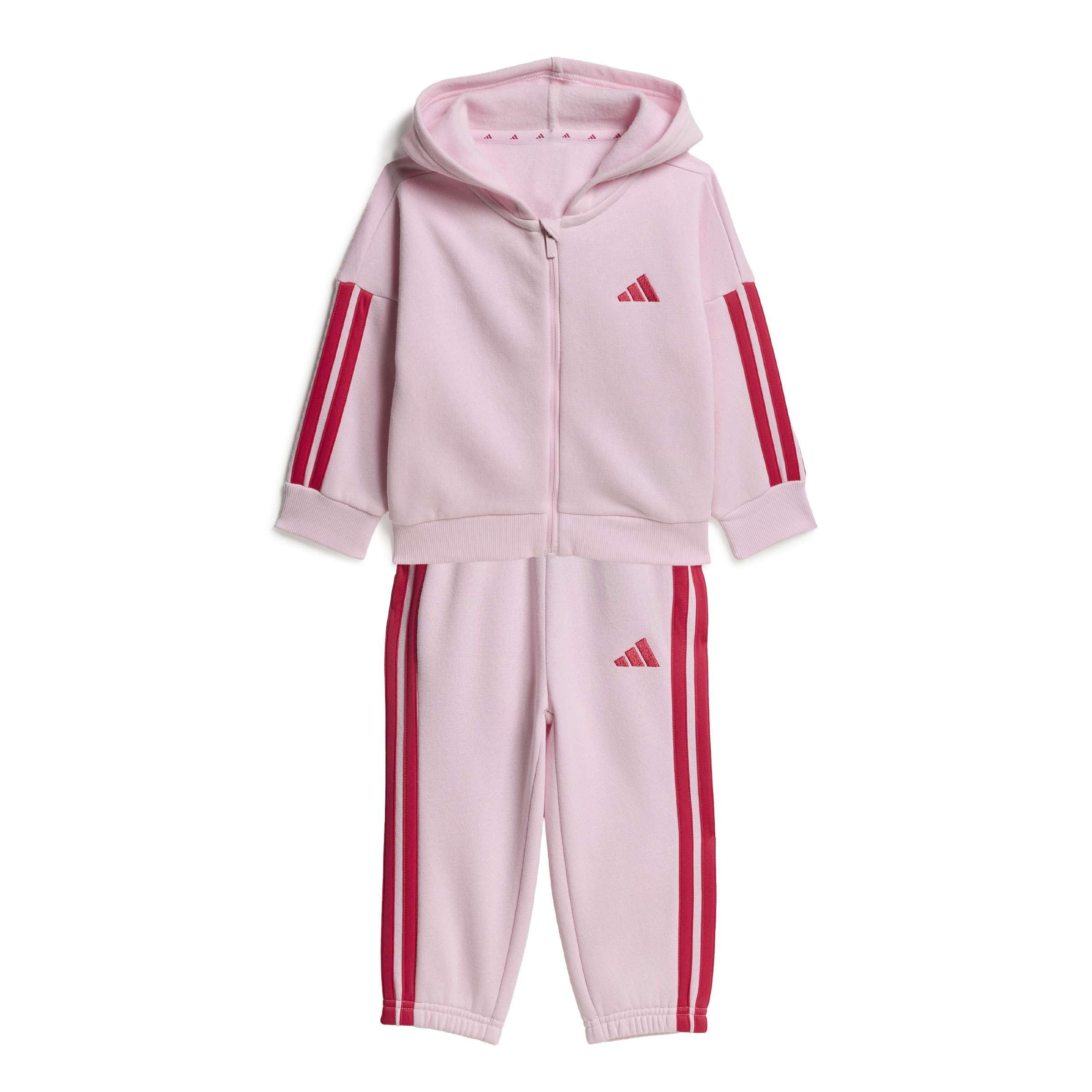 adidas Unisex bebé Essentials Jogger Track_Suit, clear pink/power pink, 12-18 Months