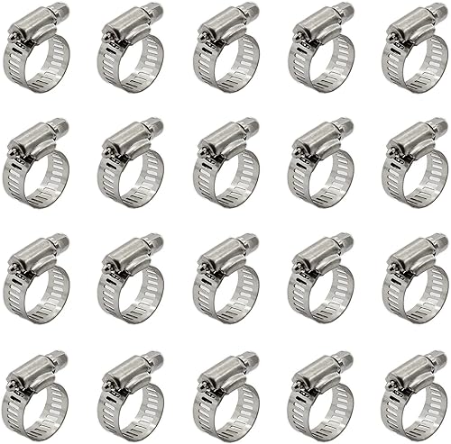 Miniatura 19 de 20 abrazaderas de cable, abrazaderas ajustables de acero inoxidable 304 para conductos, abrazadera de tubo, abrazadera de conducto de aire